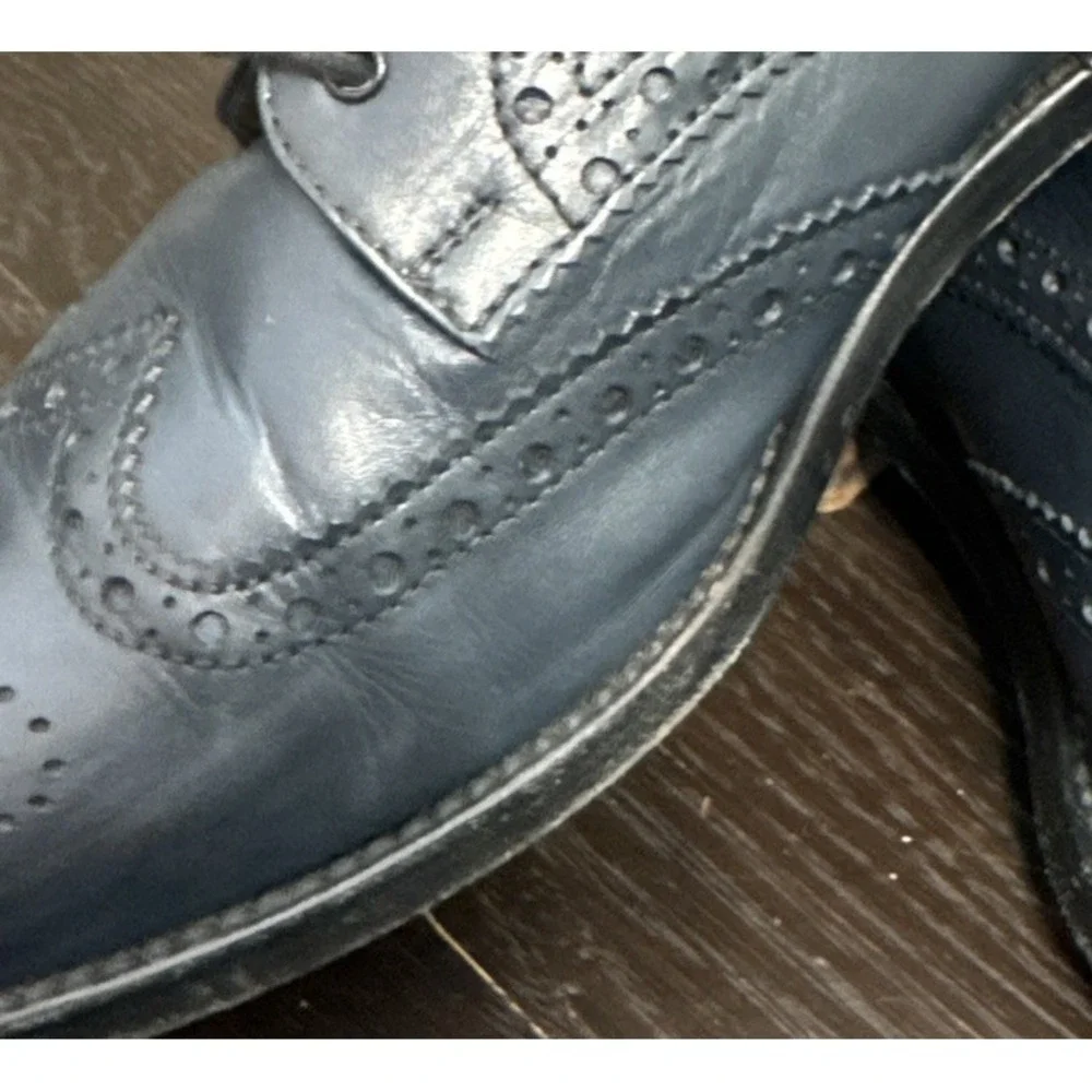 Clif Paris shoes 35.5  Blue Color leather 1